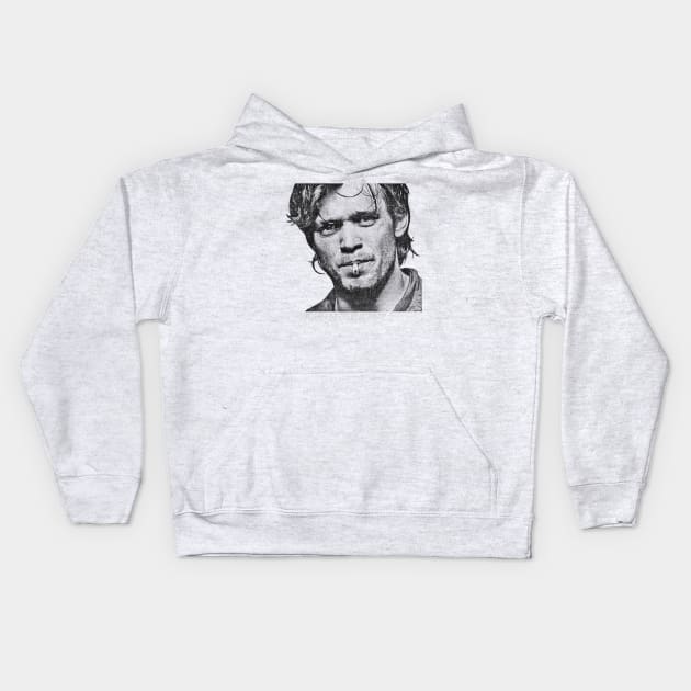 Retro John Mellencamp Kids Hoodie by MuraiKacerStore